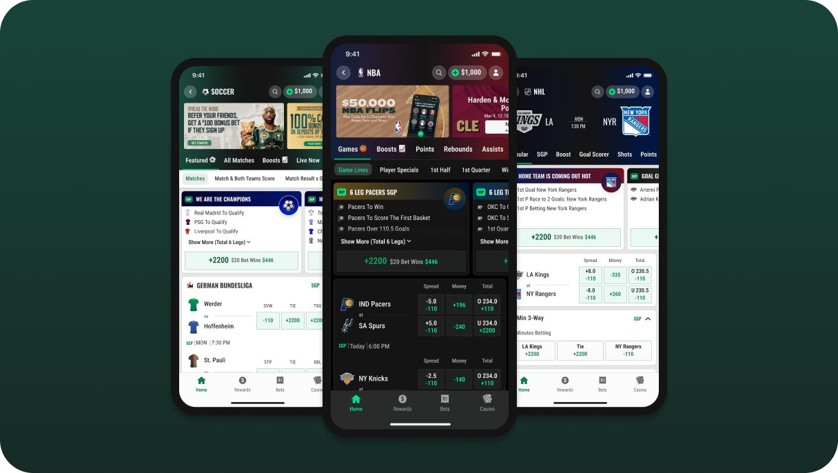 Caesars Palace sportsbook design overview