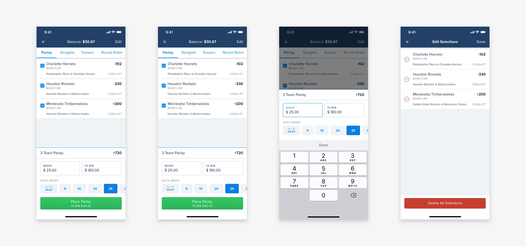 High fidelity designs and prototypes for testing